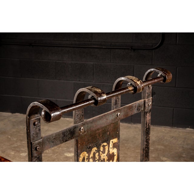 Antique Industrial Restored Machine Cart For Sale - Image 9 of 9