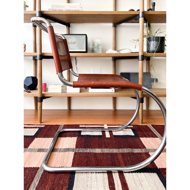 1990s (8) 1990s Attributed to Mies Van Der Rohe Cantilever Chairs For Sale - Image 5 of 6