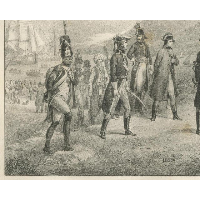 Madou, Bonaparte Landing at Fréjus, Return from Egypt, 1827, Lithograph For Sale - Image 4 of 9