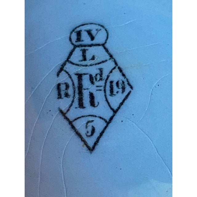 Victorian Antique Earthenware Pottery Jars With Transferware Boar Hunting Scenes Designed to Hold Fish Paste or Potted Meat For Sale - Image 3 of 12