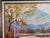 Late 20th-Century Idealization Landscape Autumn Birch River & Mountain Oil Painting – Signed Ayj For Sale - Image 4 of 9