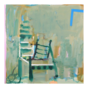 Contemporary The Blue T-Square Painting by Patricia Zinsmeister Parker