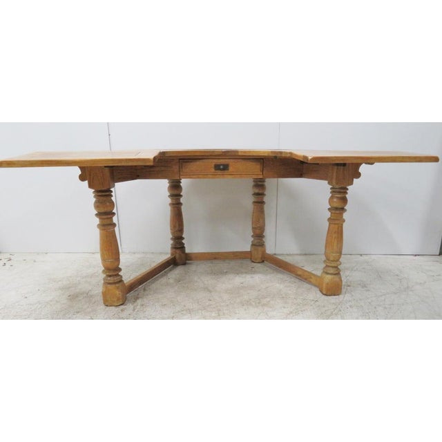 Distressed Country Oak Half Round Desk Chairish
