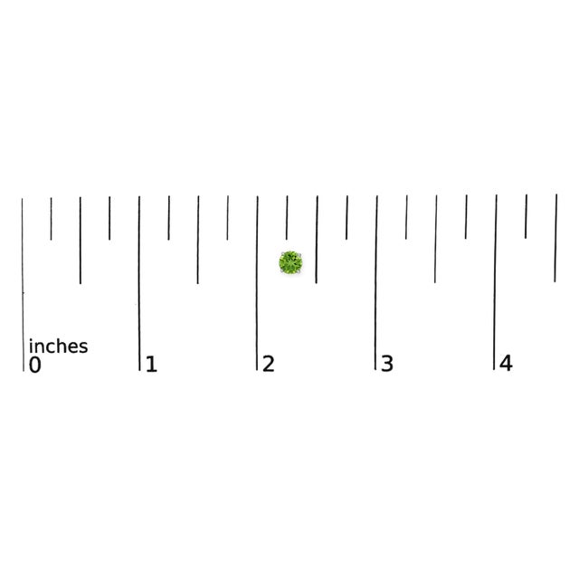 Early 21st Century 14K White Gold 5X5MM Round Green Peridot Solitaire Stud Earrings For Sale - Image 5 of 5