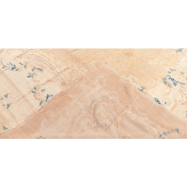 Abstract 1920s Antique Turkish Angora Oushak Rug For Sale - Image 3 of 8