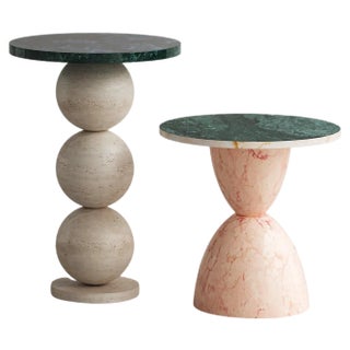 Dance and Doll Side Tables by Gabriela Campos, Set of 2 For Sale