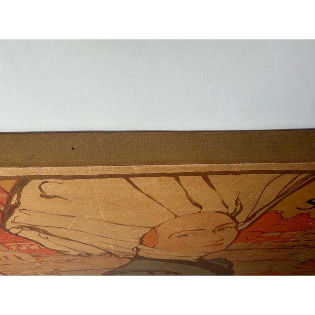 Late 19th Century Art Nouveau Exhibition Poster of Saxony by Otto Fischer, Dresden, 1896 For Sale - Image 5 of 18