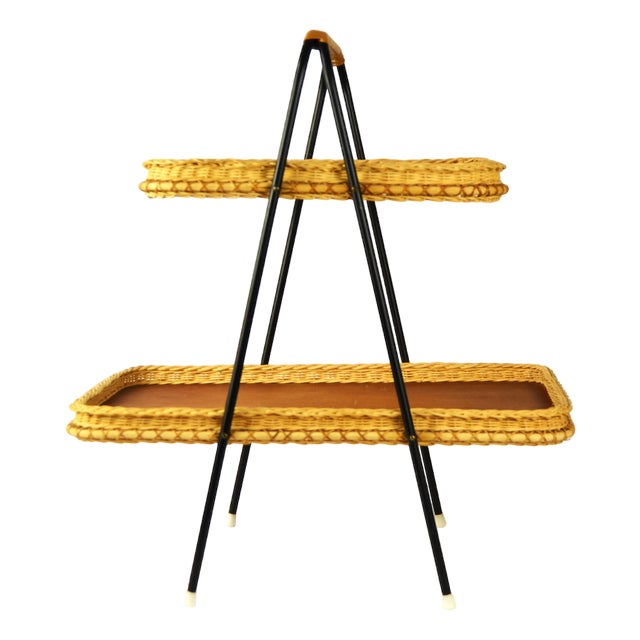 Serving Trays with Stand, 1960s For Sale