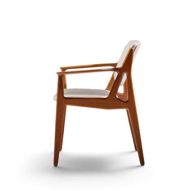 Vamo Sonderborg Arne Vodder for Vamo Sønderborg Ella Mid Century Danish Teak Armchair Dining Chair For Sale - Image 4 of 10