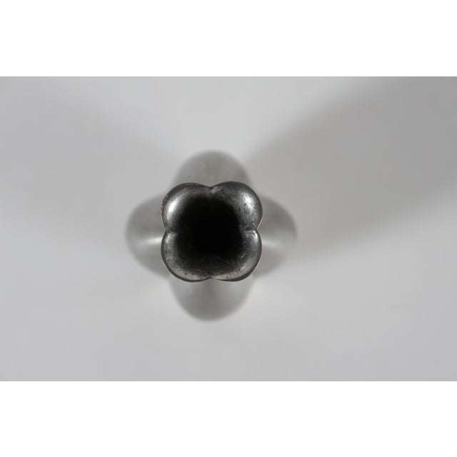 Silver Vintage Art Deco Decorative Vase in Polished Pewter by Just Andersen, 1960s For Sale - Image 8 of 11