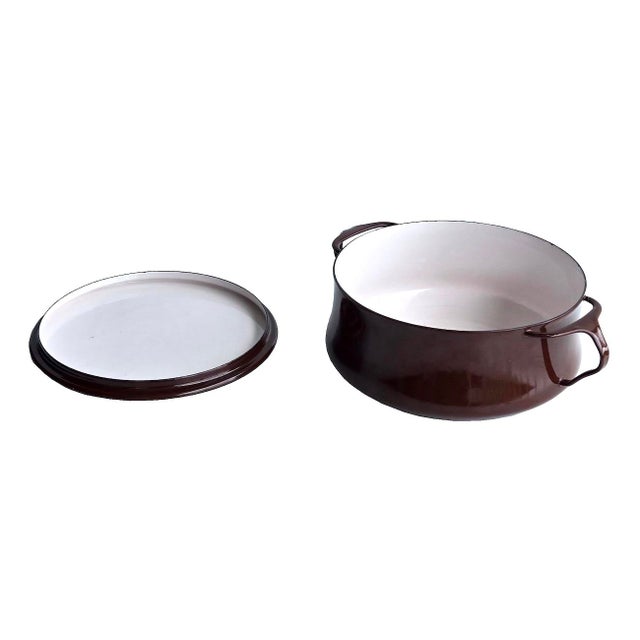 1970s 1970s Dansk Kobenstyle 4 Quart Casserole Pot With Trivet Lid, Designed by Jens H. Quistgaard For Sale - Image 5 of 15