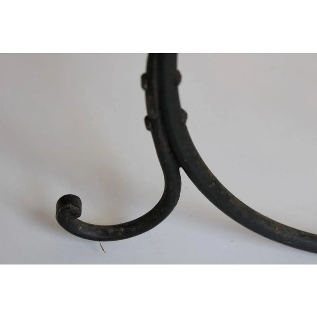 Large Wrought Iron Floor Candelabra, 1950s For Sale - Image 9 of 18