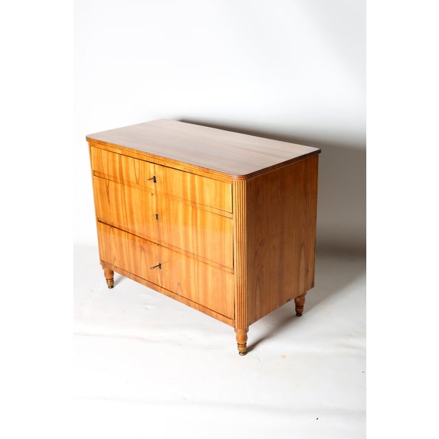 Mid 19th Century Biedermeier Chest of Drawers in Cherry Wood, 1840s For Sale - Image 5 of 9