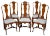 18th Century Dutch Elm Marquetry Inlaid Dining Chairs, 1760s, Set of 6 For Sale