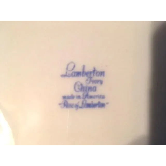 Traditional 1940s Rose of Lamburton China Dinner Plates- Set of 6 For Sale - Image 3 of 8