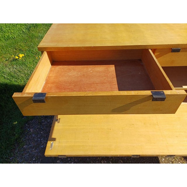 Wood Sideboard attributed to Alain Richard, 1950s For Sale - Image 7 of 15