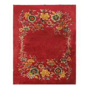 Antique Chinese Art Deco Rug