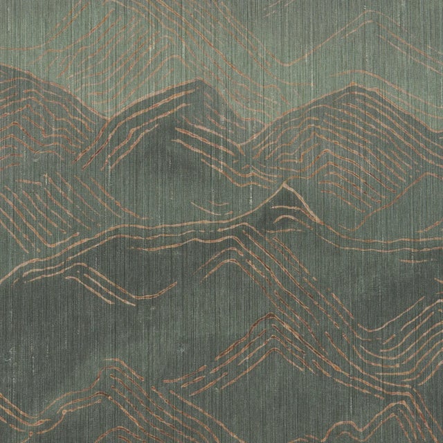 Schumacher Schumacher Atmospheric Landscape Panel Set Wallpaper In Verdant Vista For Sale - Image 4 of 5