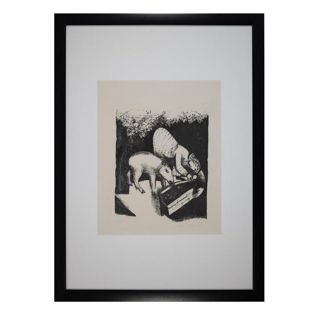 Lithograph, 1925. Image Dimensions: 30 x 24 cm Hand signed and numbered. Edition of 100 prints. Shipped from Italy. This...