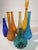A Symphony of Saturated Light attributed to Empoli Genie Bottles, 1960s, Set of 7 For Sale - Image 3 of 13