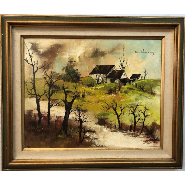 Early 20th Century Original Oil on Canvas Signed by Charray, Framed For Sale - Image 4 of 4