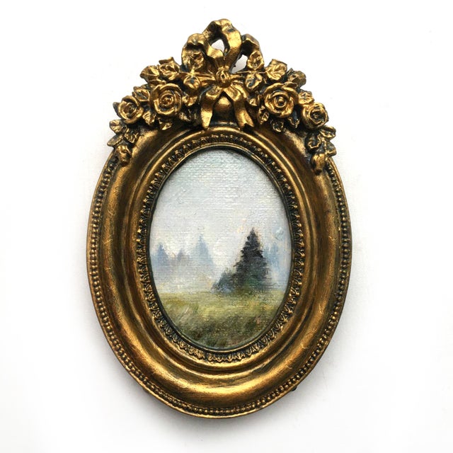 2020s Framed Painting Mist Landscape by Valeriya Serova For Sale - Image 5 of 5