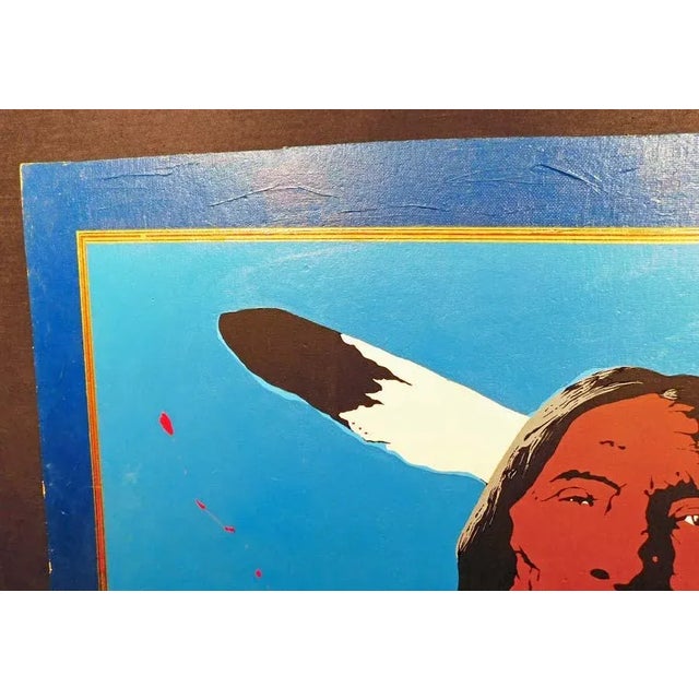 Impressionist 1980s Ward Churchill "Untitled" Pop Art Oil Painting on Board, Unsigned For Sale - Image 3 of 5