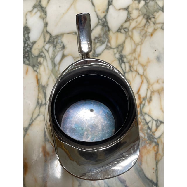 Vintage Silver Plated Copper Water Pitcher For Sale - Image 4 of 9