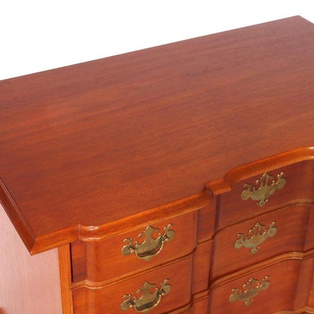 English Chippendale Style Block Front Chest, Bartley Collection, 20th C For Sale - Image 16 of 18
