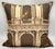 Textile Cole & Son Fornasetti "Procuratie e Scimmie" Architectural Monkey Silk Pillow For Sale - Image 7 of 8