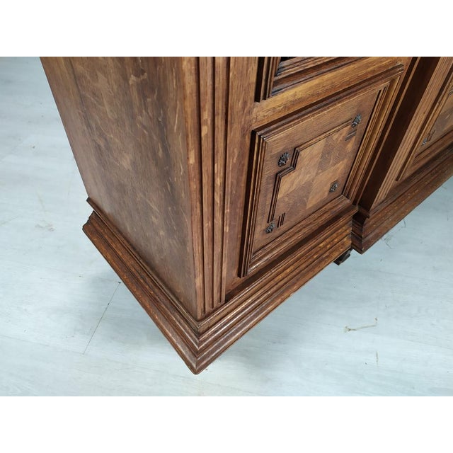 Louis XVI Bookcase in Oak, 1890s For Sale - Image 14 of 18