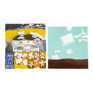 Elfi Schuselka Abstract Landscapes Lithographs, 2