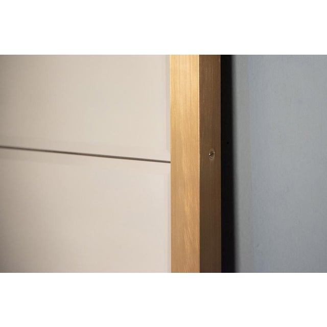 Not Yet Made - Made To Order Brass Diamond Studs Distressed Mirror from Pescetta Home Decoration For Sale - Image 5 of 18