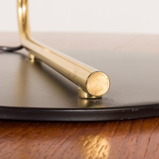 Black Mid-Century Modern Italian Desk Lamp by Salvatore Gregorietti for Lamperti, 1970s For Sale - Image 8 of 12