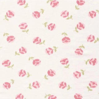 Schumacher Hanako Ikat Fabric in Rose For Sale