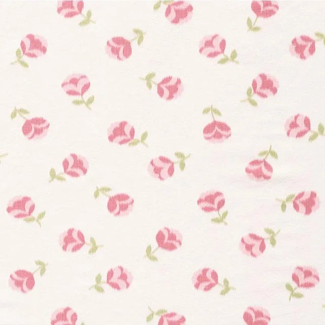 Schumacher Hanako Ikat Fabric in Rose For Sale