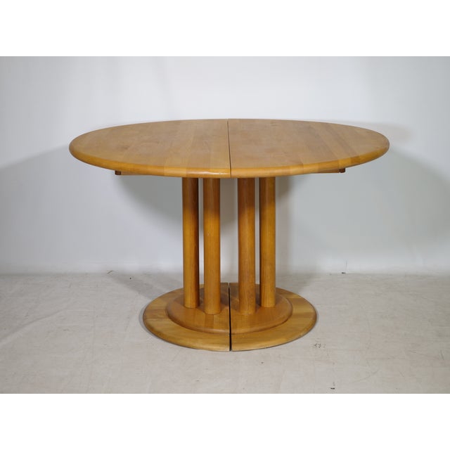 Mid-Century Modern Extendable Dining Table in Alder Wood by Rainer Daumiller, 1970s For Sale - Image 4 of 15