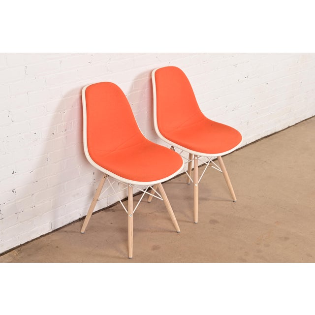 Herman Miller Charles & Ray Eames for Herman Miller DSW Shell Side Chairs, Pair For Sale - Image 4 of 13