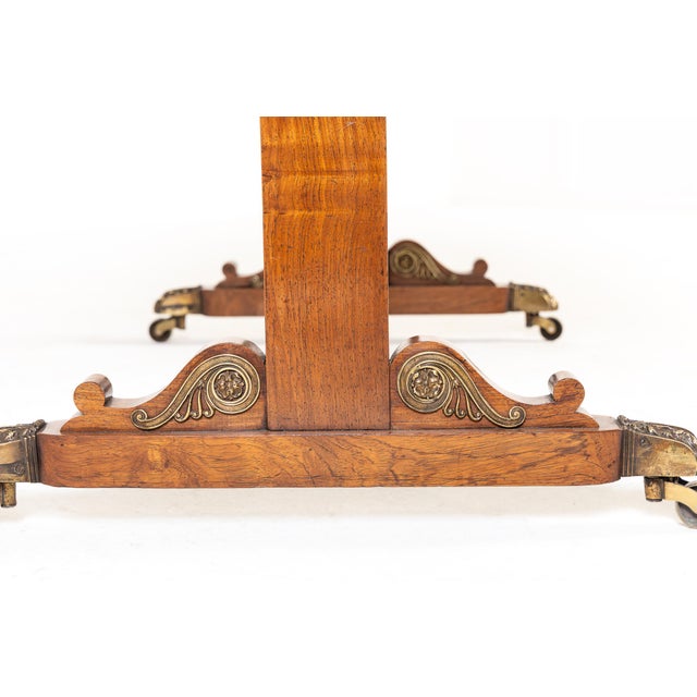 Wood Antique English Regency Rosewood Coffee Table, 1800s For Sale - Image 7 of 11