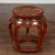 Chinese Ming Dynasty Style 1920s Red and Black Lacquered Drum Stool or Table For Sale In Atlanta - Image 6 of 12