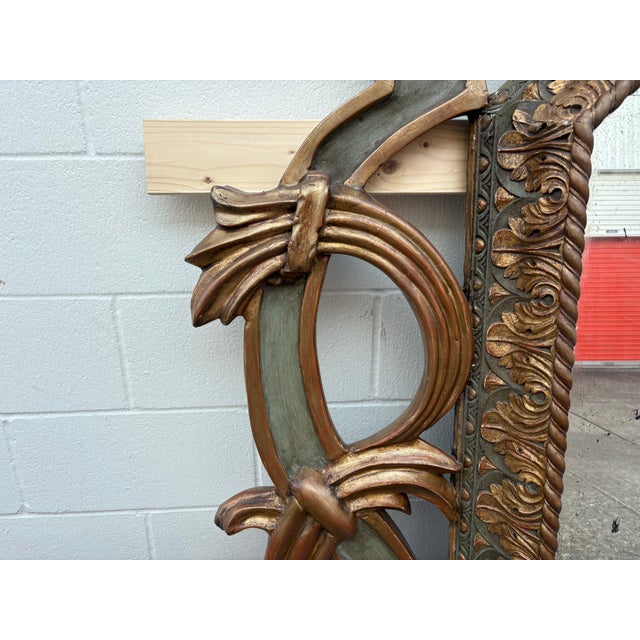 Late 19th Century 19th Century Italian Baroque Style Giltwood Mirror For Sale - Image 5 of 18