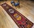 Vintage Turkish Oushak Runner, Handwoven Wool Pile, Geometric Pattern, 3' x 15' For Sale - Image 4 of 16