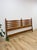 Mid-Century Modern Vintage Heritage Furniture MCM Pointed King Headboard Mid Century Modern Bed For Sale - Image 3 of 17