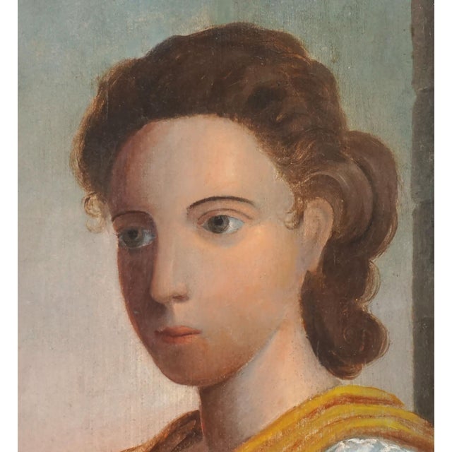 Italian 19th Century Italian School Portrait of Peasant Girl For Sale - Image 3 of 5