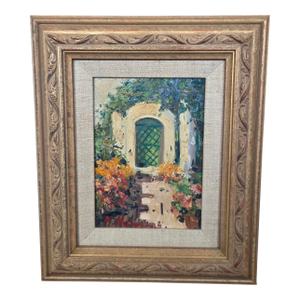 Late 20th Century Italian Mario Maresca Serra (b.1912-1991) Impasto Oil Painting on Board