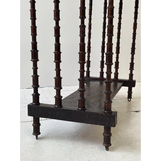 Vintage Two-Tiered Spool Entry Table / Console, Circa 1920s-40s For Sale - Image 9 of 16