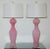 Archimede Seguso Vintage Murano Glass Lamps Pink For Sale - Image 4 of 8