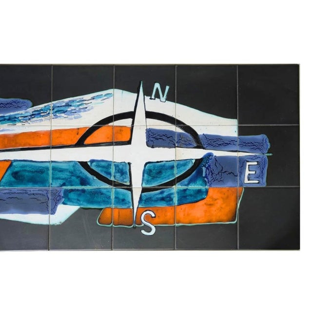 Mid 20th Century Antonio De Nisco, Coffee Table, Ceramic, Chrome, Belgium, 1970s For Sale - Image 5 of 6