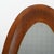 Brown Curved Plywood Wall Mirror, 1960s For Sale - Image 8 of 12