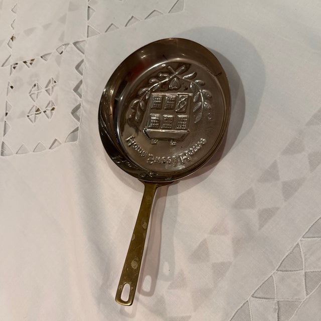 1960s 1960s Copper Home Sweet Home Decor Pan For Sale - Image 5 of 9